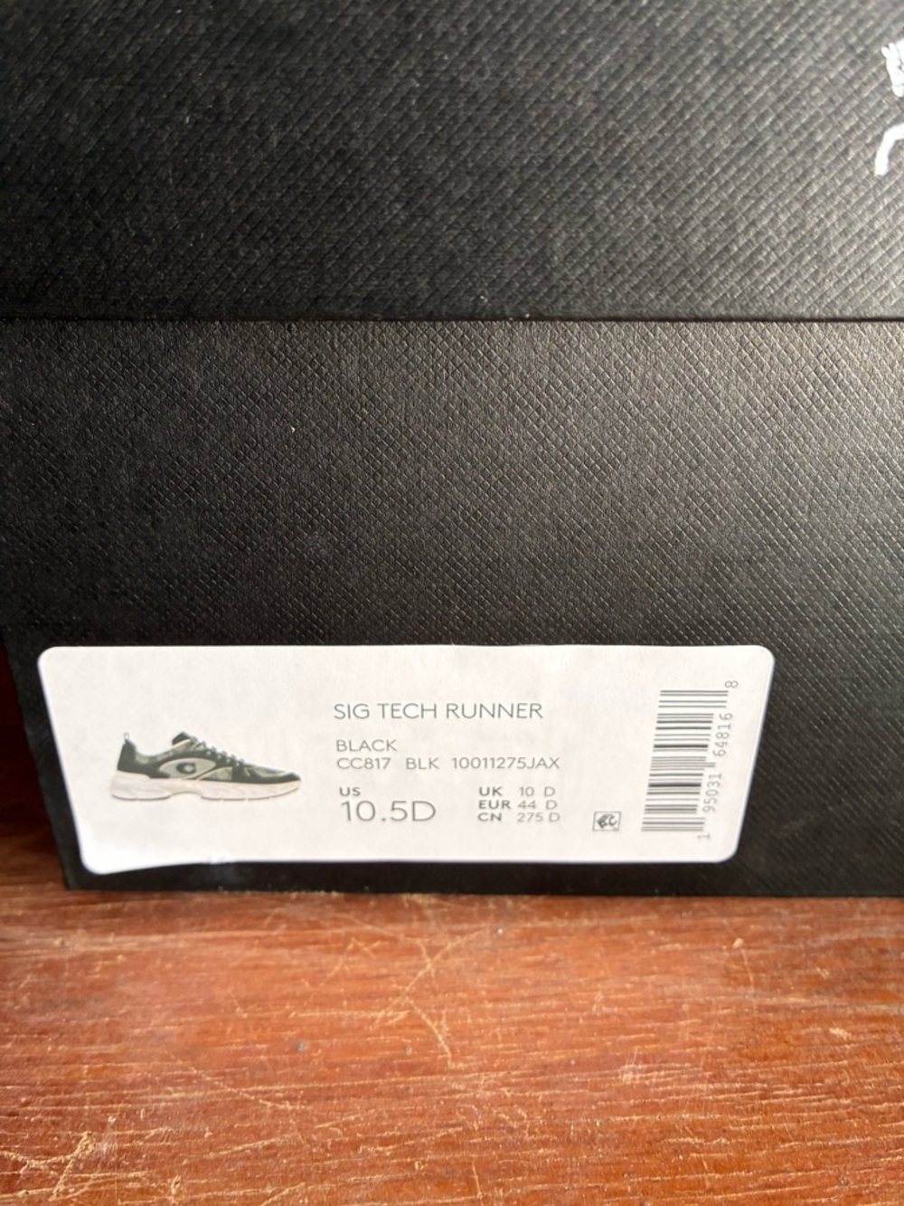 Coach Men's Black and Tan Chunky Lace-Up Sneaker - Picture 5 of 6